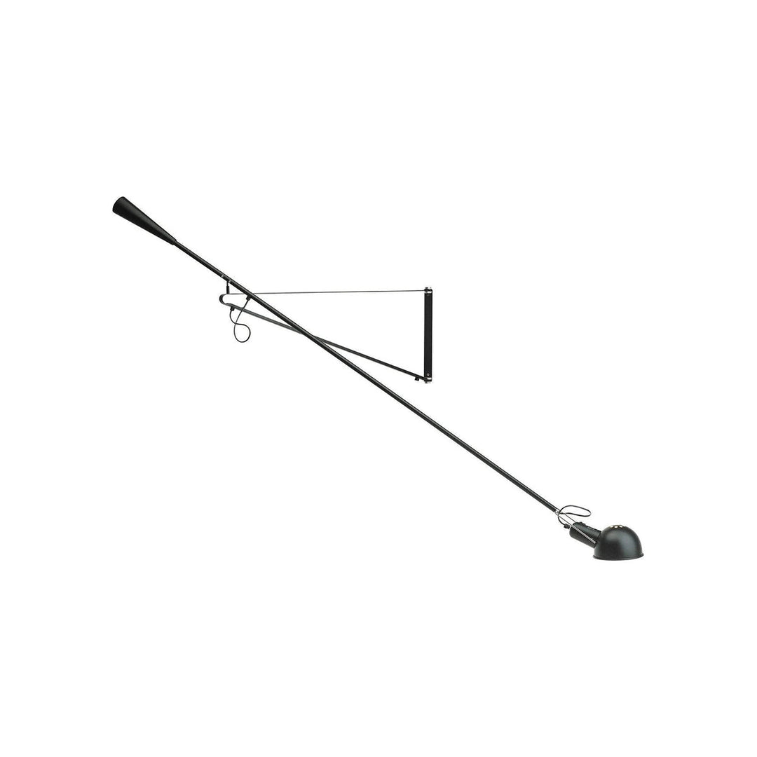 Justerbar væglampe 265, industriel elegance, aluminiumsskærm, metalramme, fleksibel belysning til hjemmet.