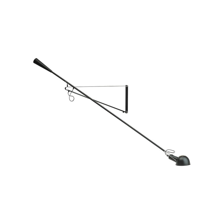 Justerbar væglampe 265, industriel elegance, aluminiumsskærm, metalramme, fleksibel belysning til hjemmet.