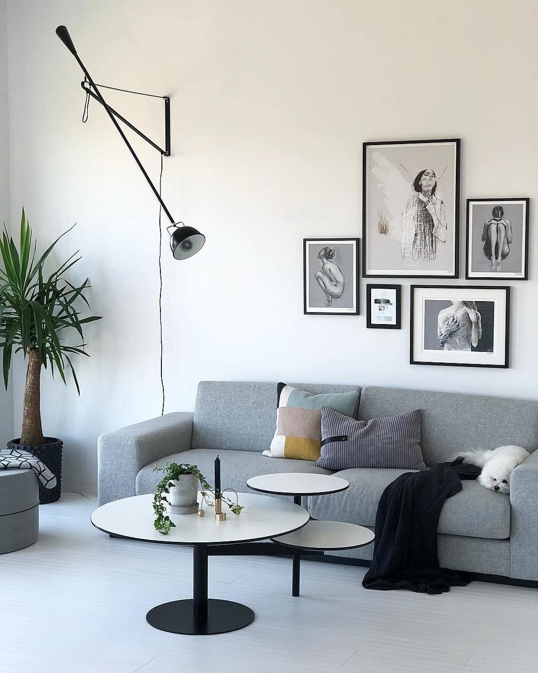 "Verstellbare Wandleuchte 265, industrielle Eleganz, Aluminiumschirm, Metallrahmen, flexible Beleuchtung für Zuhause."