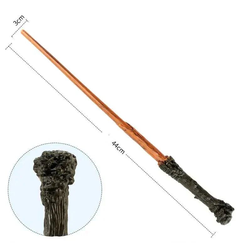 Troldmands børnekostume med kappe, tørklæde og tryllestav, ideelt til magisk rolleleg og fantasifulde eventyr.